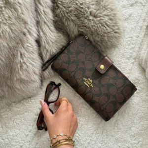 Wallet/Billetera Canvas Brown. Jocaposso.com